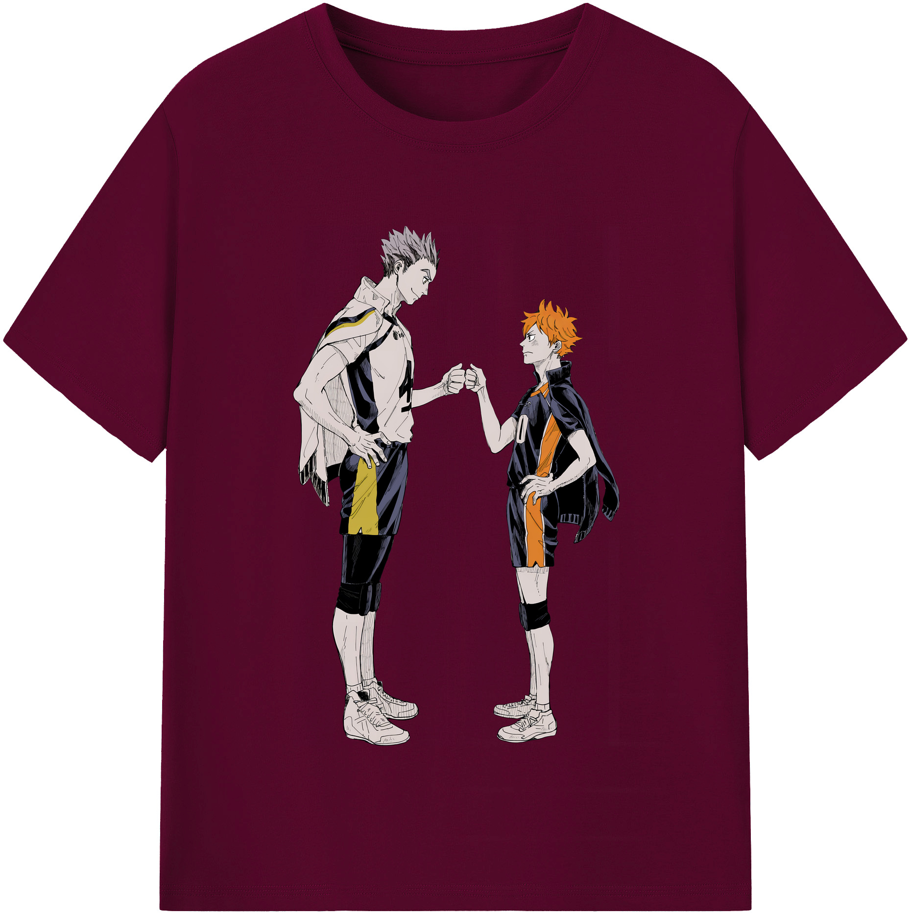 （画像用） ハイキュー!! Haikyu!! レディースカジュアルプリントTシャツ（綿100％）